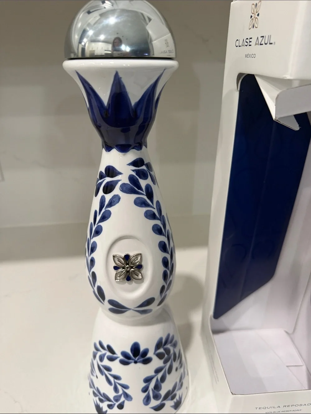Clase Azul White & Blue Ceramic Decorative Vase